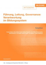 Cover: Führung, Leitung, Governance: Verantwortung im Bildungssystem. Gutachten des Aktionsrates Bildung. Hrsg. von der Vereinigung der Bayerischen Wirtschaft